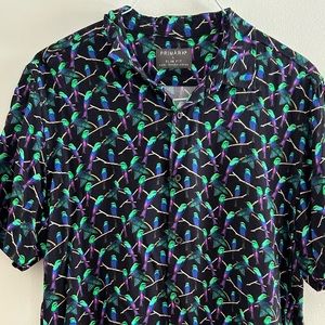 Primark Slim Fit Short Sleeve Button Shirt Large